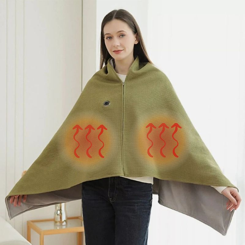 Stay Warm All Winter — Portable Electric Heated Blanket Shawl