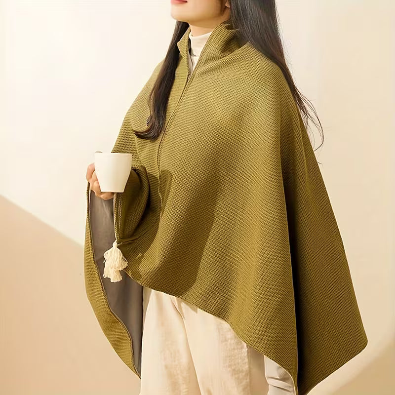 Stay Warm All Winter — Portable Electric Heated Blanket Shawl