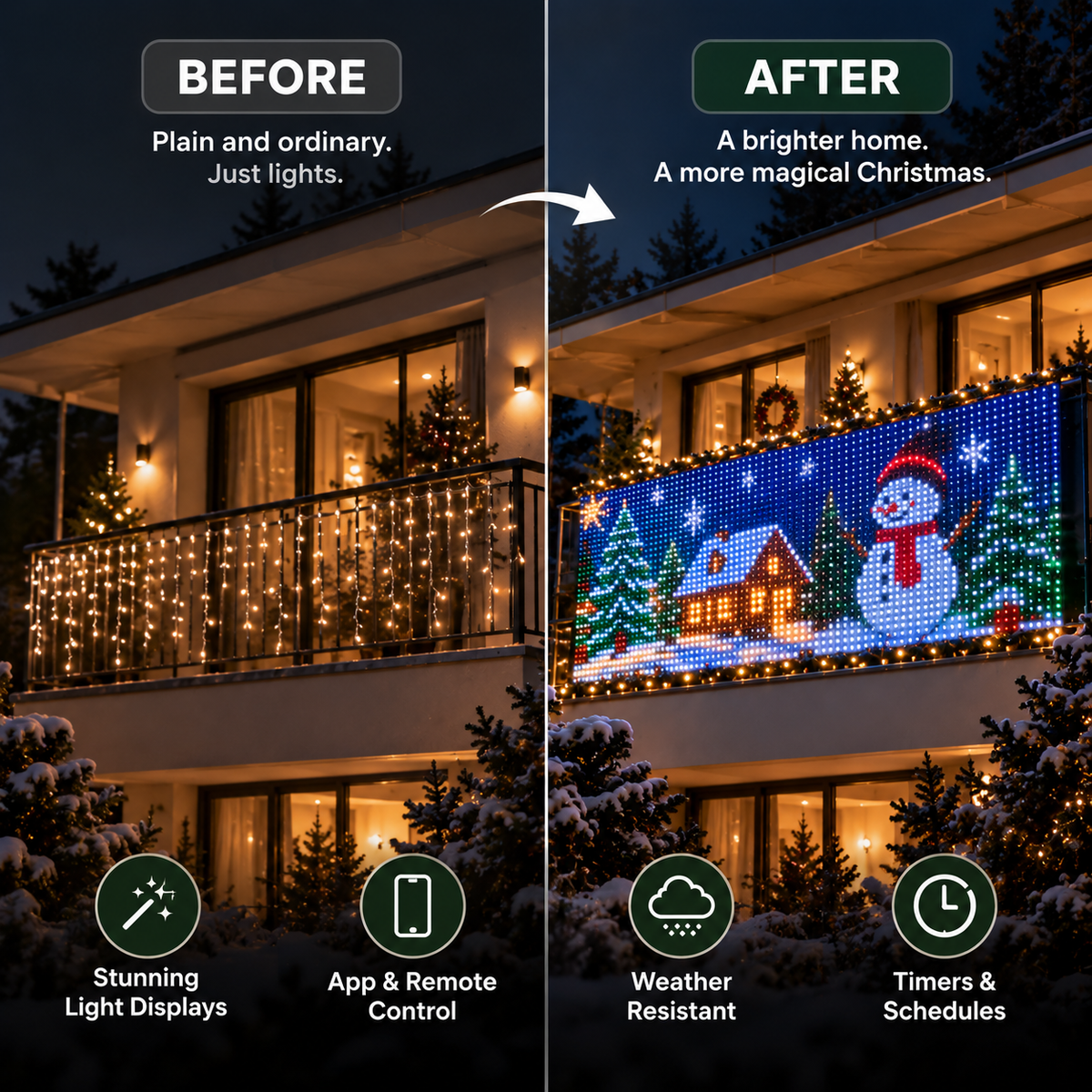 MerryPixels™ - Smart Animated Christmas Lights – bouncelia