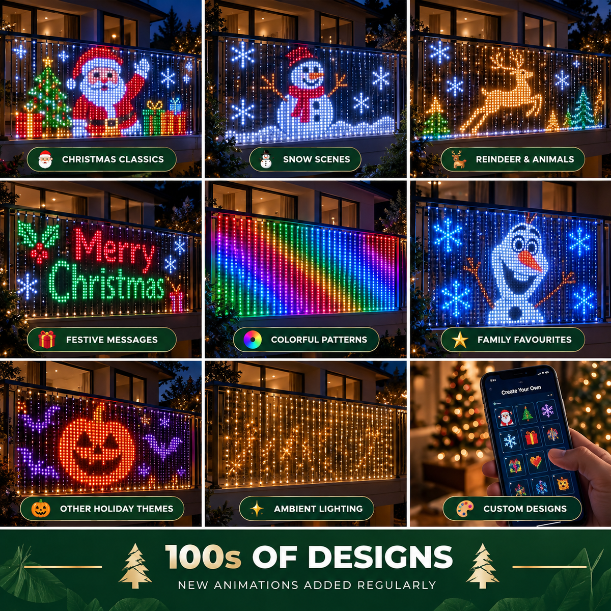 MerryPixels™ - Smart Animated Christmas Lights – bouncelia
