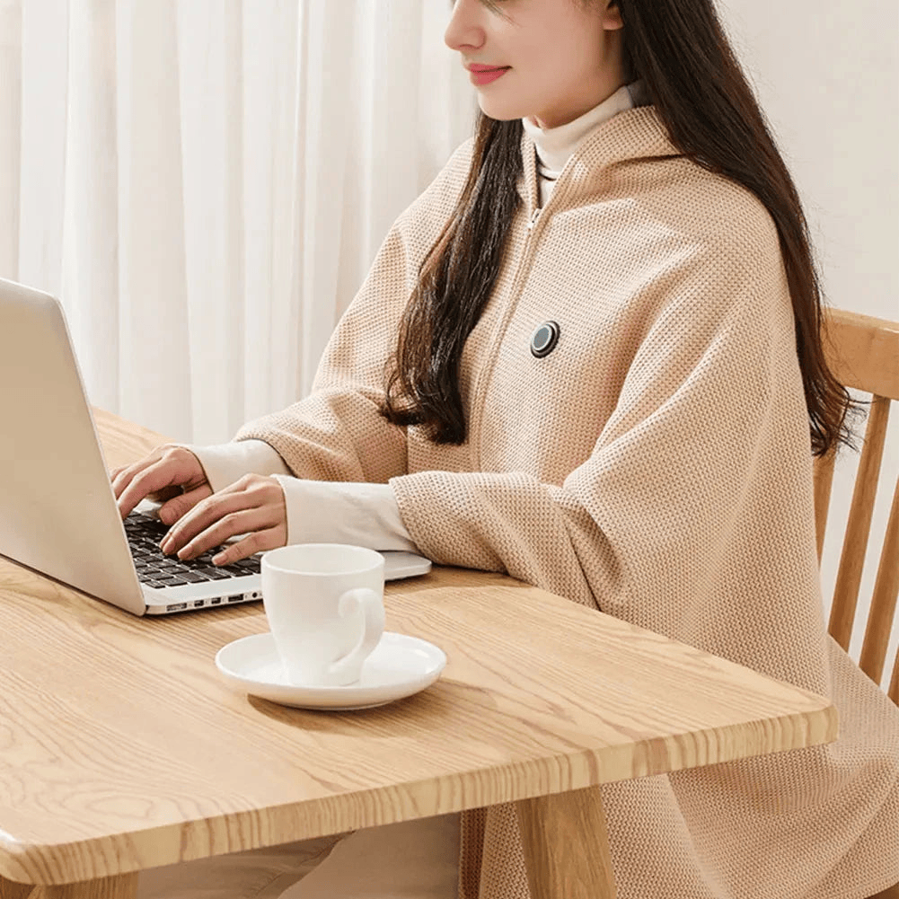 Stay Warm All Winter — Portable Electric Heated Blanket Shawl