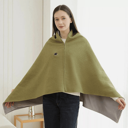 Stay Warm All Winter — Portable Electric Heated Blanket Shawl