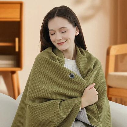Stay Warm All Winter — Portable Electric Heated Blanket Shawl